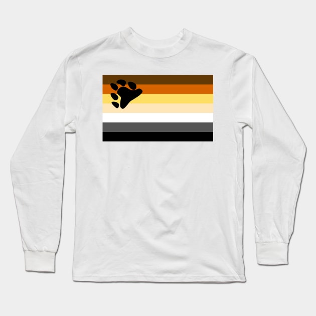 Bear Brotherhood Flag Gay Pride Month Long Sleeve T-Shirt by Scar